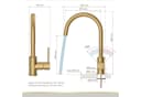 Lenz Küchenarmatur LIO Gold 360° Schwenk Wassersparfunktion Bild 5