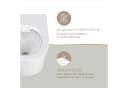 Lenz WC-Komplettset PERFECT FIT Wandhängend mit Waschbecken und Armatur Gold Bild 3