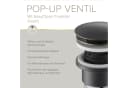 Lenz EasyClean Pop-Up-Ventil Waschbeckenstöpsel Graphit Bild 3