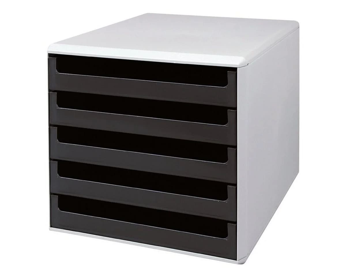 Metzger & Mendle Schubladenbox 5 Schubladen Grau Stapelbar - Bild 2