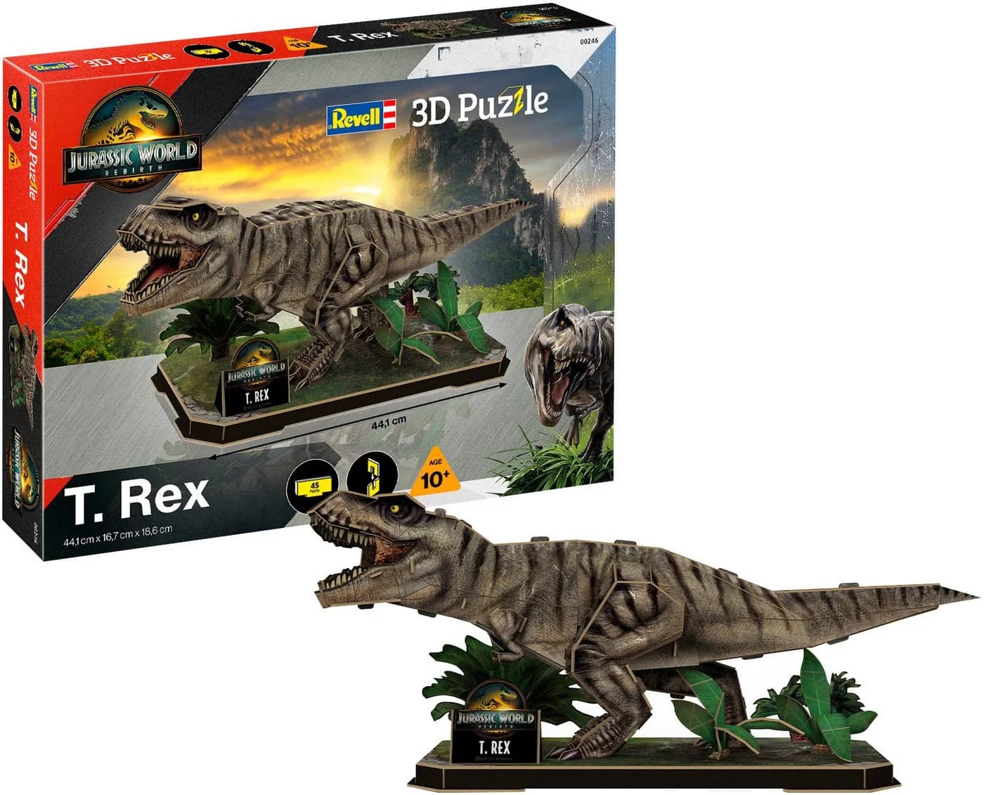 Revell 3D-Puzzle Jurassic World Rebirth Dinosaurier T.Rex 45 Teile - Bild 2