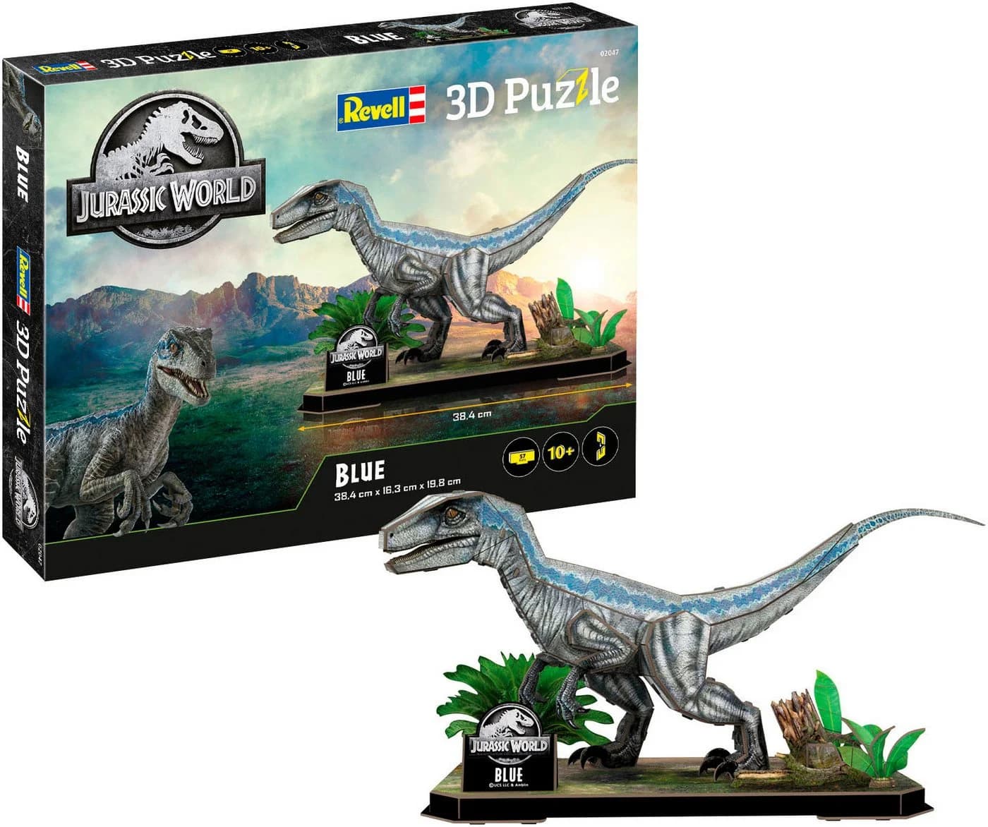 Revell® 3D-Puzzle Jurassic World Dinosaurier Blue, 57 Teile Schaumstoff - Bild 2