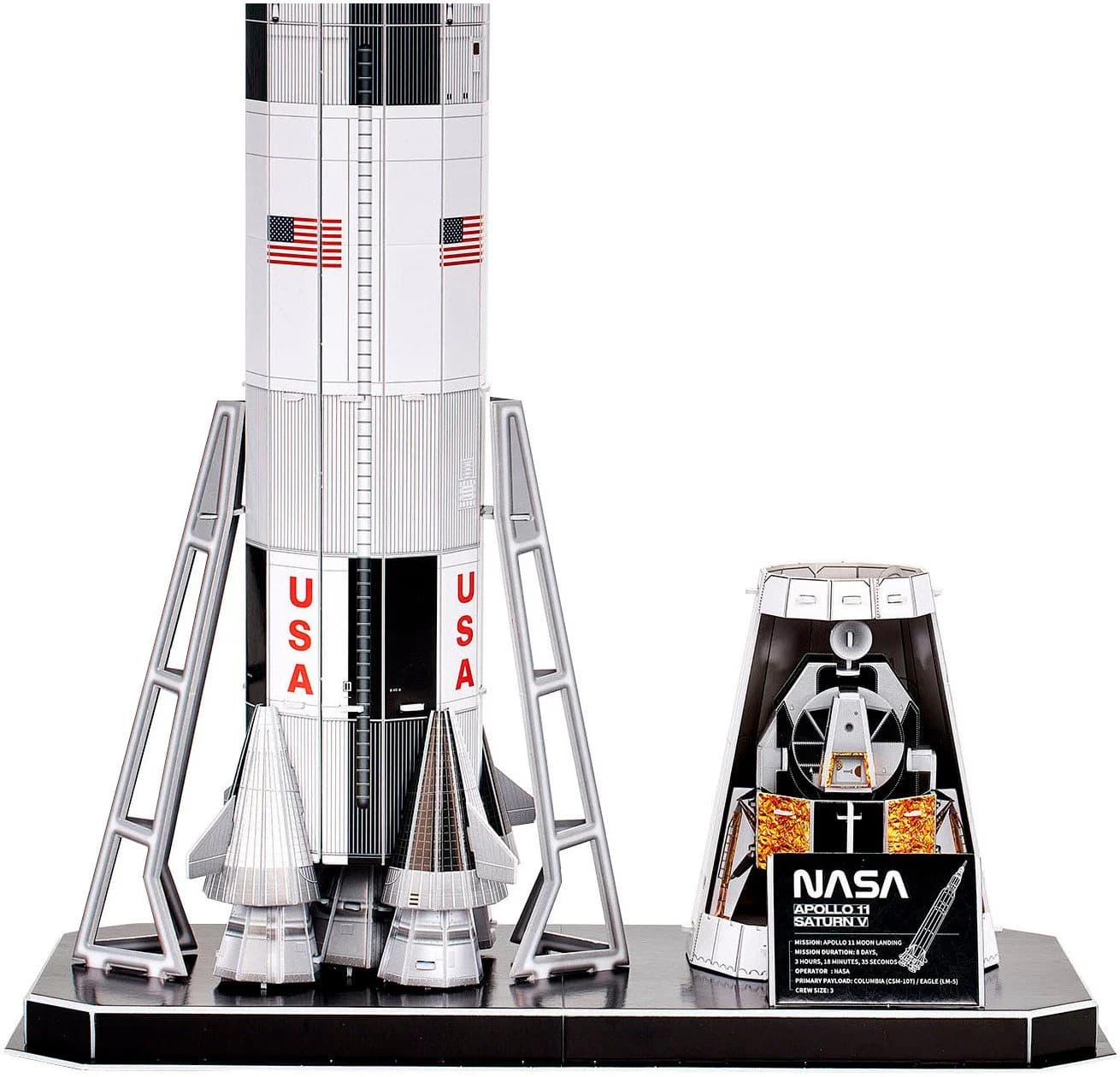 Revell 3D-Puzzle Apollo 11 Saturn V Rakete 136 Teile - Bild 5