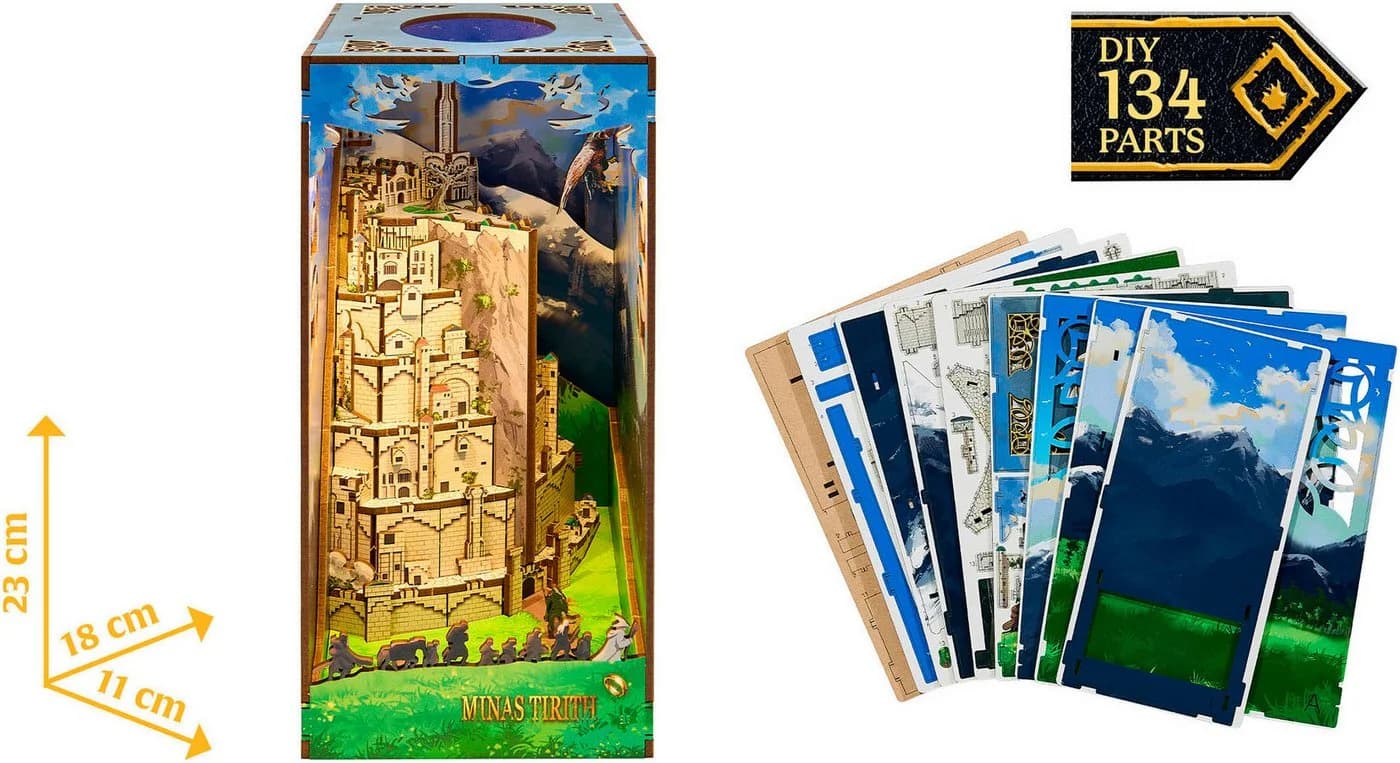 Revell® 3D-Puzzle Book Nook Minas Tirith 134 Puzzleteile Buchstütze - Bild 3