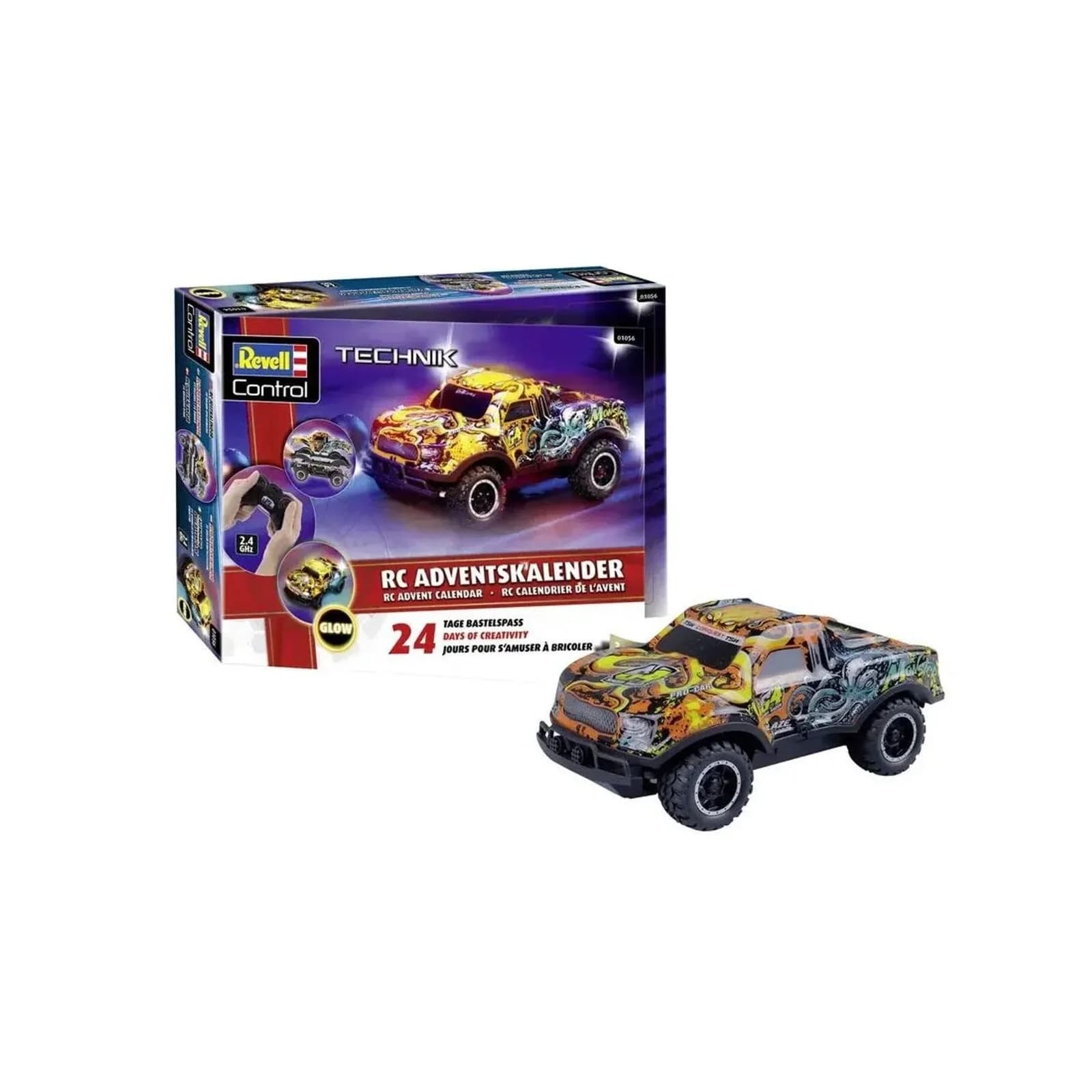 Revell® Adventskalender Christmas Driver RC Auto Bunt