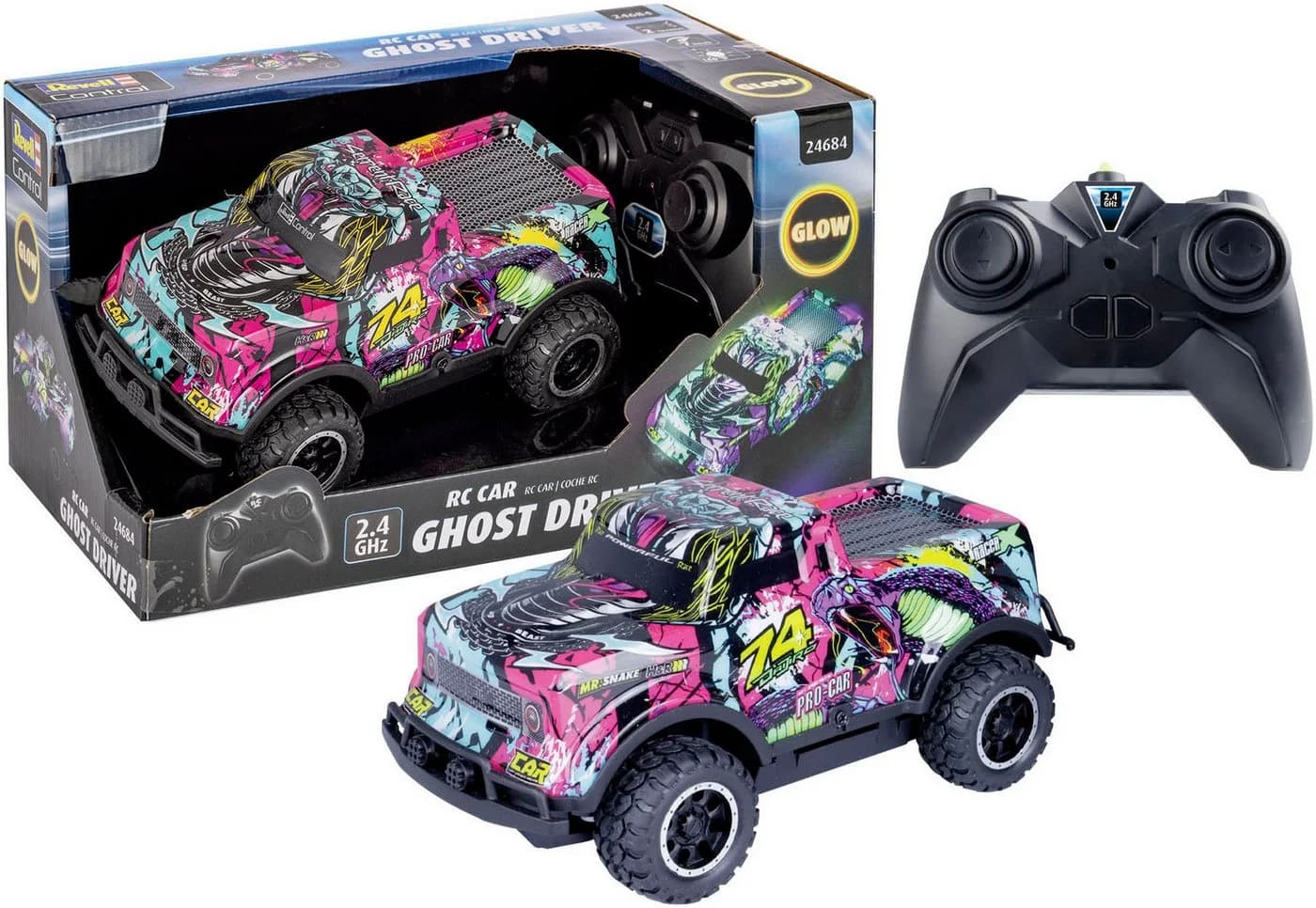 Revell RC-Monstertruck Ghost Driver Lila 2.4 GHz mit LED-Beleuchtung - Bild 2