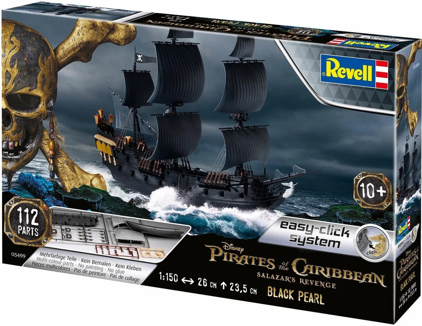 Revell Modellbausatz Black Pearl Schiff 1:150 Schwarz