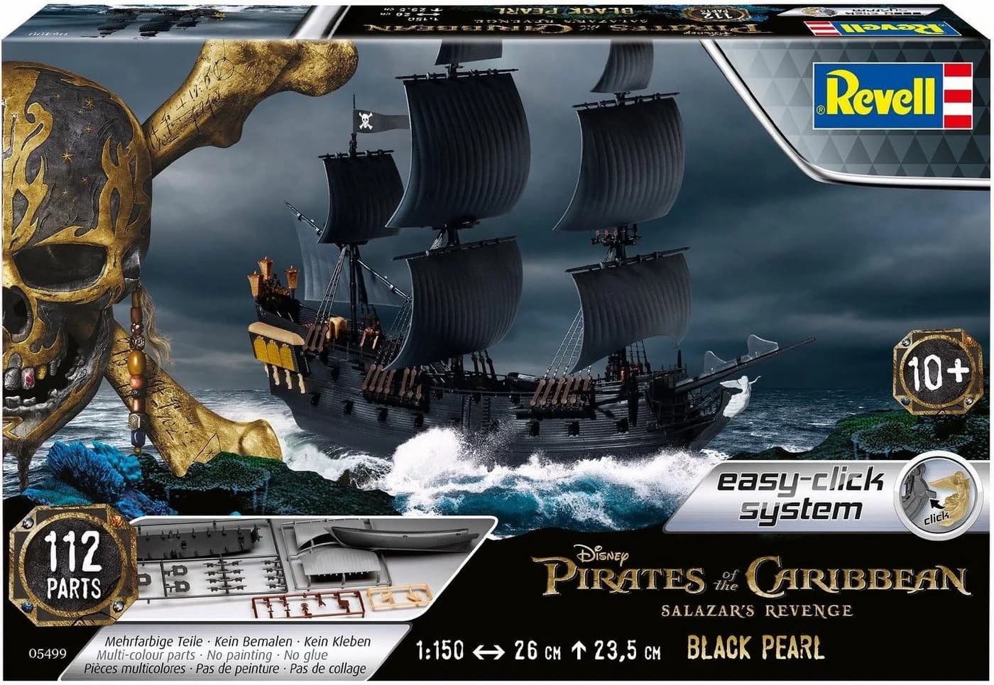 Revell Modellbausatz Black Pearl Schiff 1:150 Schwarz - Bild 2