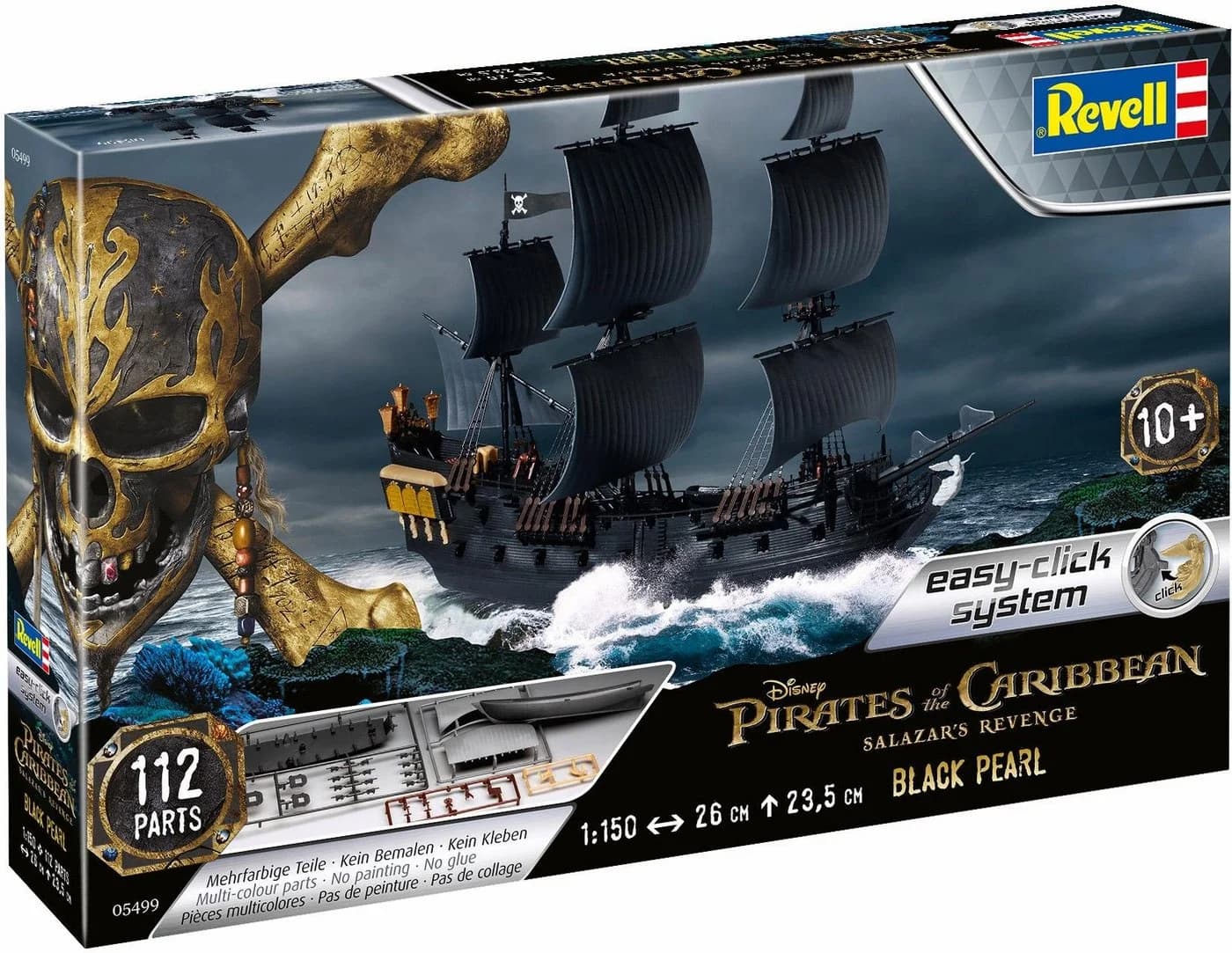 Revell Modellbausatz Black Pearl Schiff 1:150 Schwarz - Bild 3