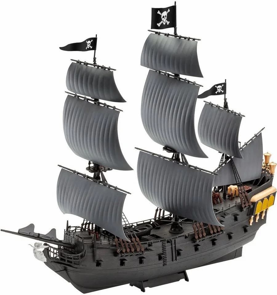 Revell Modellbausatz Black Pearl Schiff 1:150 Schwarz - Bild 4