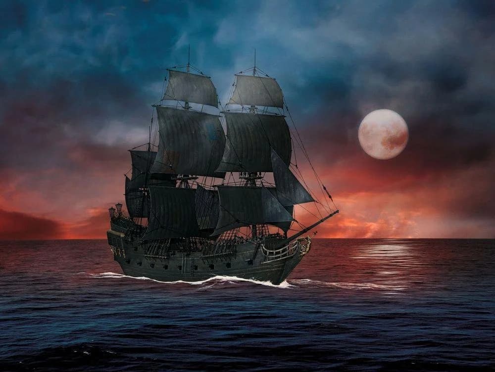 Revell Modellbausatz Black Pearl Schiff 1:150 Schwarz - Bild 5