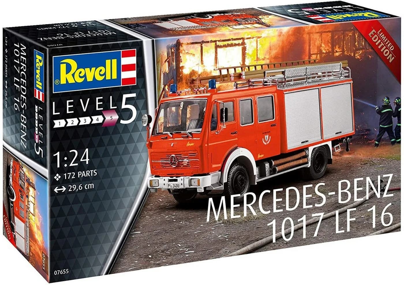 Revell® Feuerwehr-Modellbausatz 07655 mit Vorderachsenlenkung - Bild 3