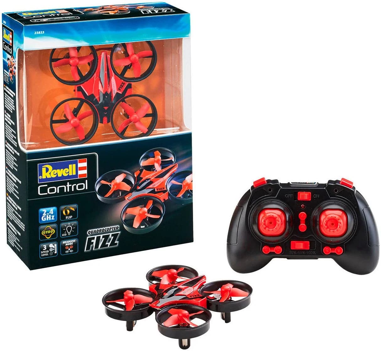 Revell RC-Quadrocopter Fizz 2.4Ghz Rot/Schwarz mit LED-Lichtern - Bild 2