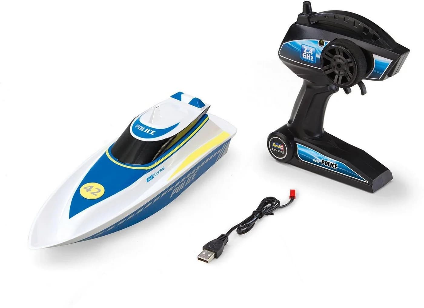 Revell® RC-Boot Police 2,4 GHz Blau mit Li-Ion Akku - Bild 2