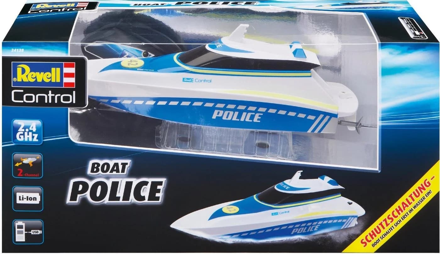 Revell® RC-Boot Police 2,4 GHz Blau mit Li-Ion Akku - Bild 5