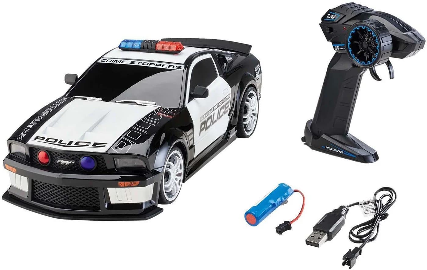 Revell RC-Auto Ford Mustang Police Schwarz 1:12 Maßstab