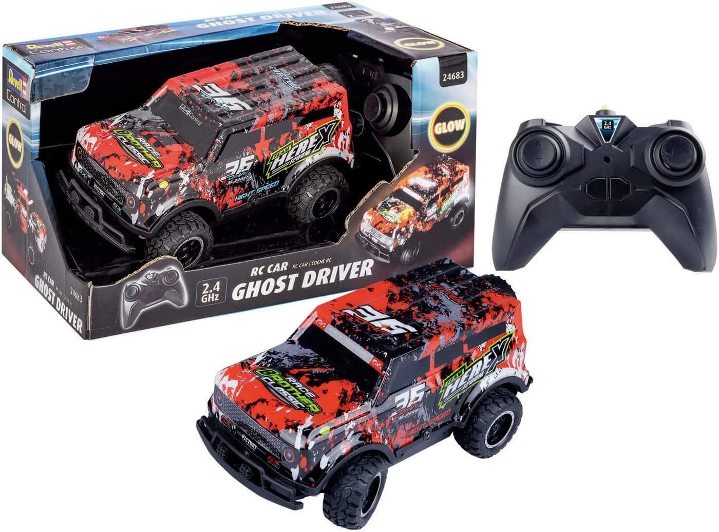 Revell® RC-Monstertruck Ghost Driver 2,4 GHz rot mit LED-Licht - Bild 2