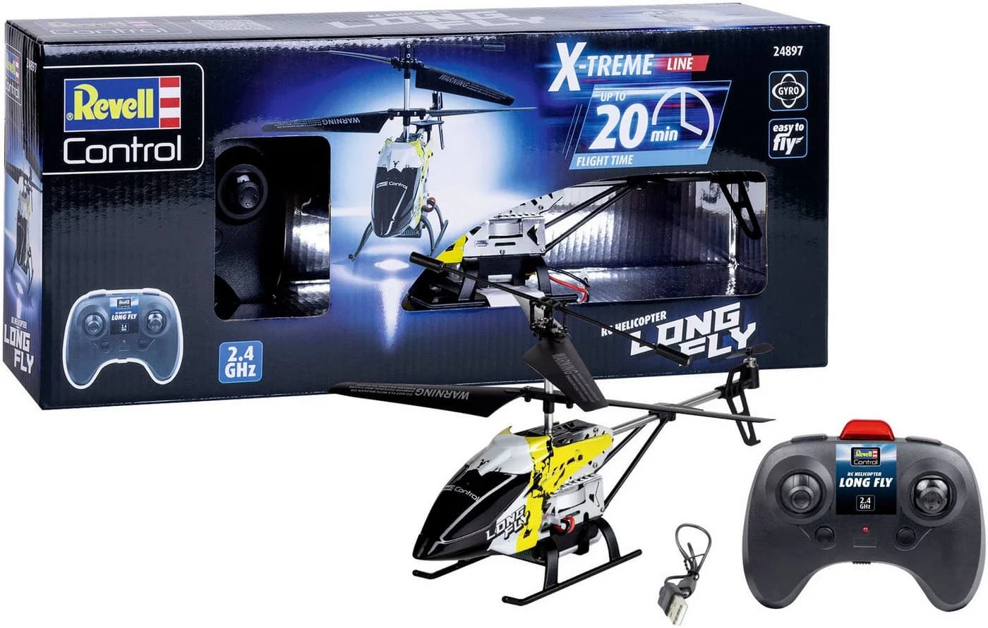 Revell® RC-Helikopter X-TREME Long Fly 2,4 GHz mit LED-Beleuchtung - Bild 2
