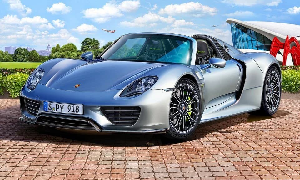 Revell® Modellbausatz Porsche 918 Spyder 1:24 Silber - Bild 4