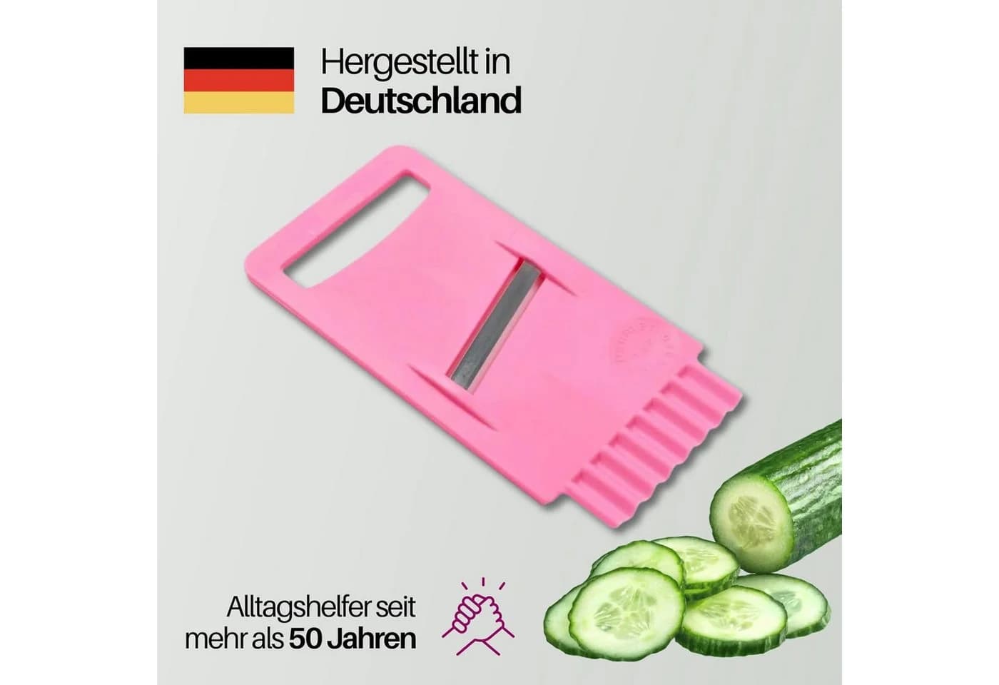 homiez Gemüsehobel Rosa – Der Original-Schnellschneider - Bild 2