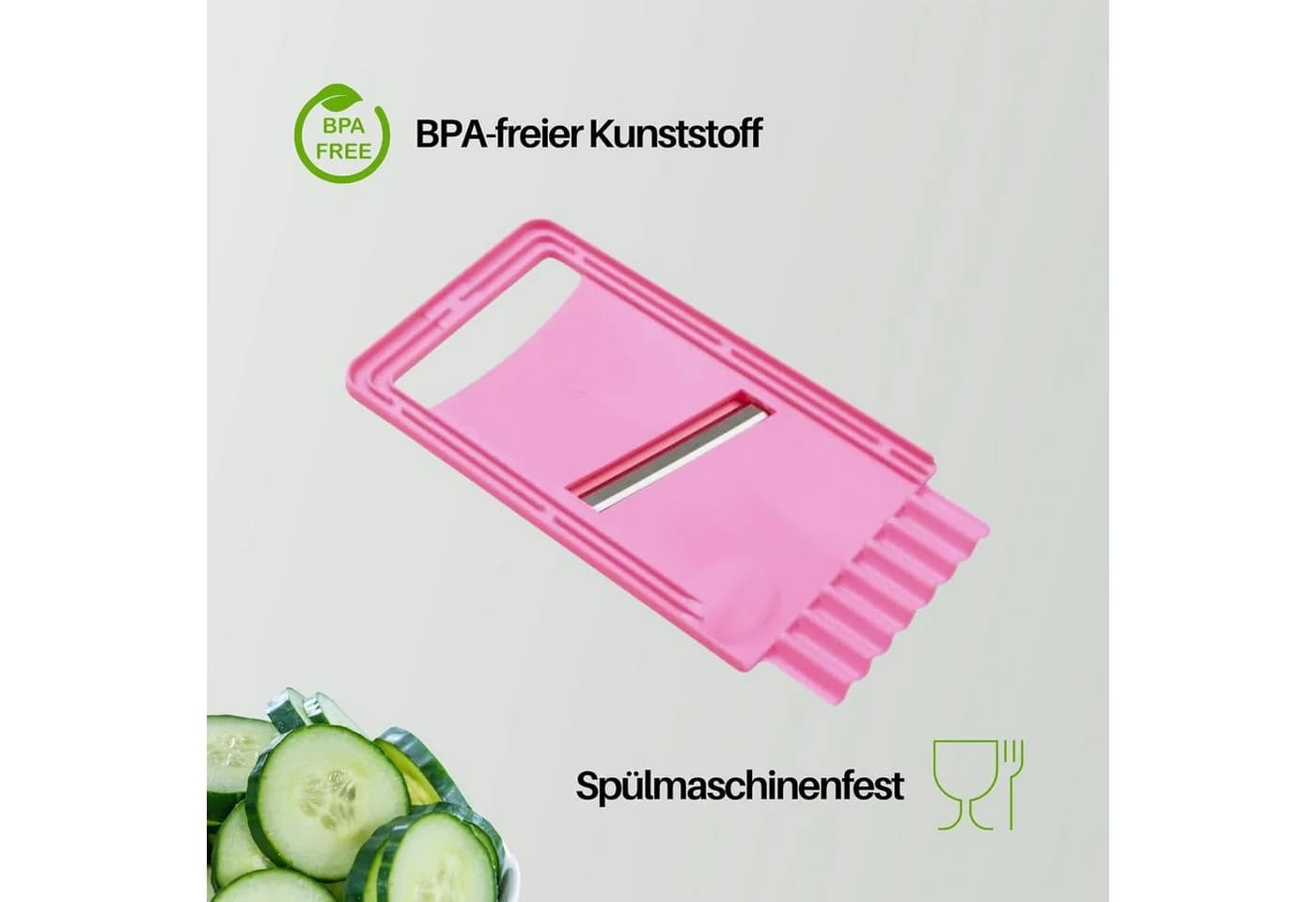 homiez Gemüsehobel Rosa – Der Original-Schnellschneider - Bild 3