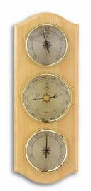 TFA Dostmann TFA 20.1000 Massivholz-Wetterstation Barometer Thermometer Hygrometer Bild 2