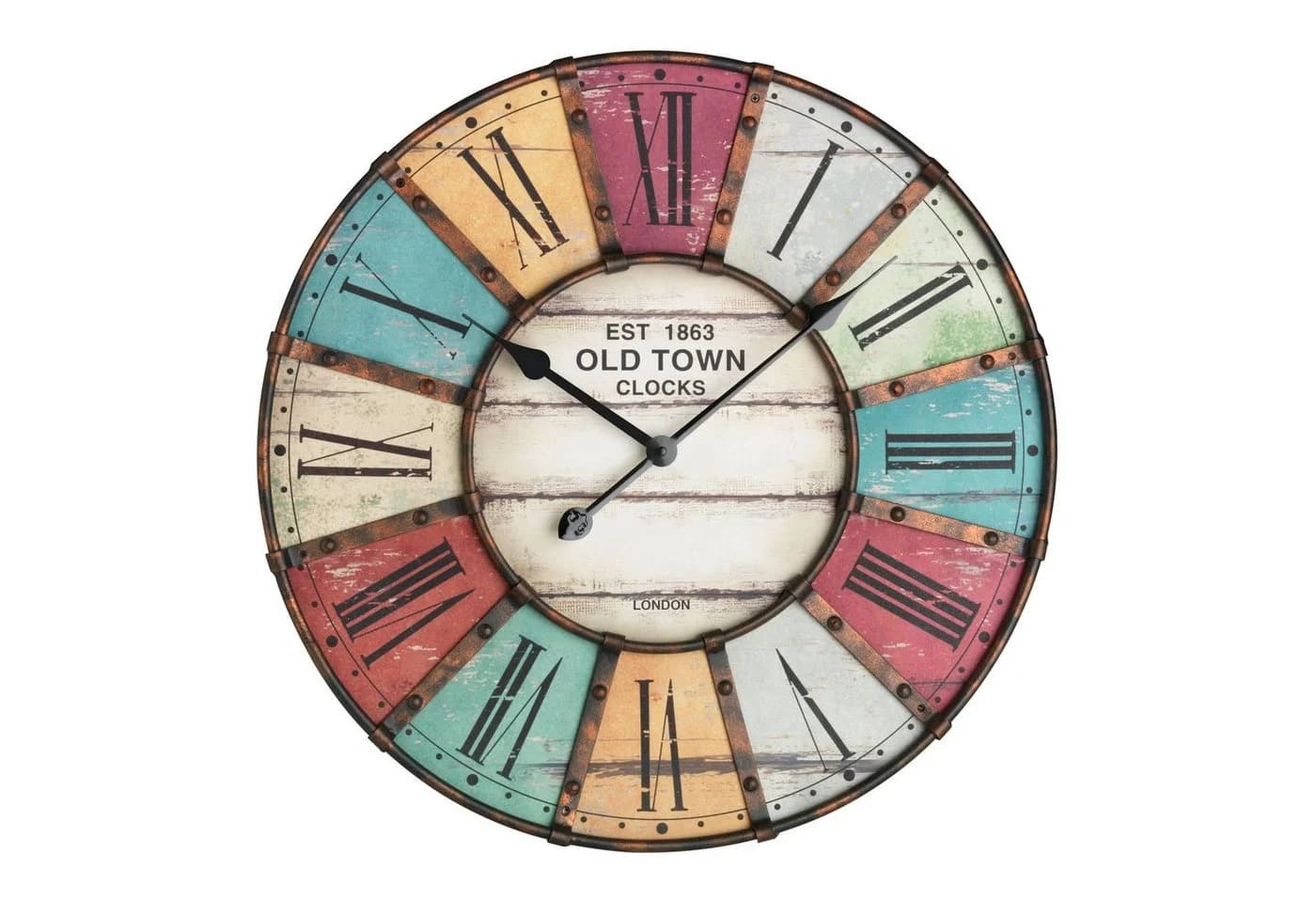 TFA 60.3021 Vintage Old Town XXL Design Wanduhr