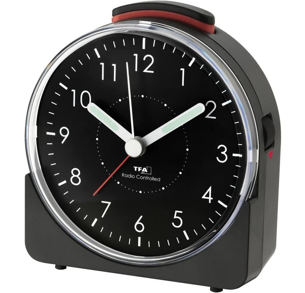 TFA Dostmann Funkwecker SUNRISE Schwarz Analog mit Snooze - Bild 4