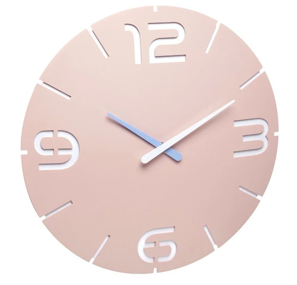 TFA Dostmann Funk-Wanduhr Contour Rosa/Weiss - Bild 2
