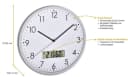 TFA Dostmann Wanduhr Analog mit Temperatur und Luftfeuchte Bild 1