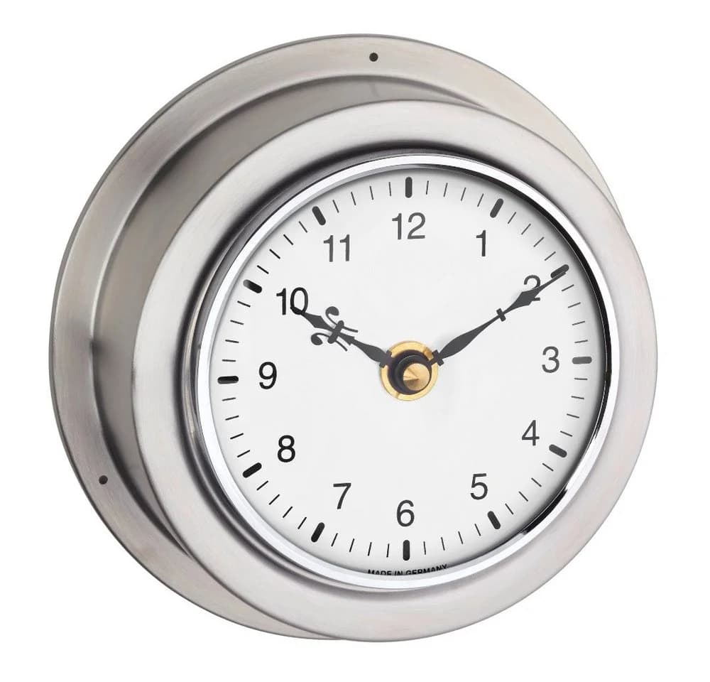 TFA Dostmann Wanduhr Schiffsuhr Maritim Edelstahl