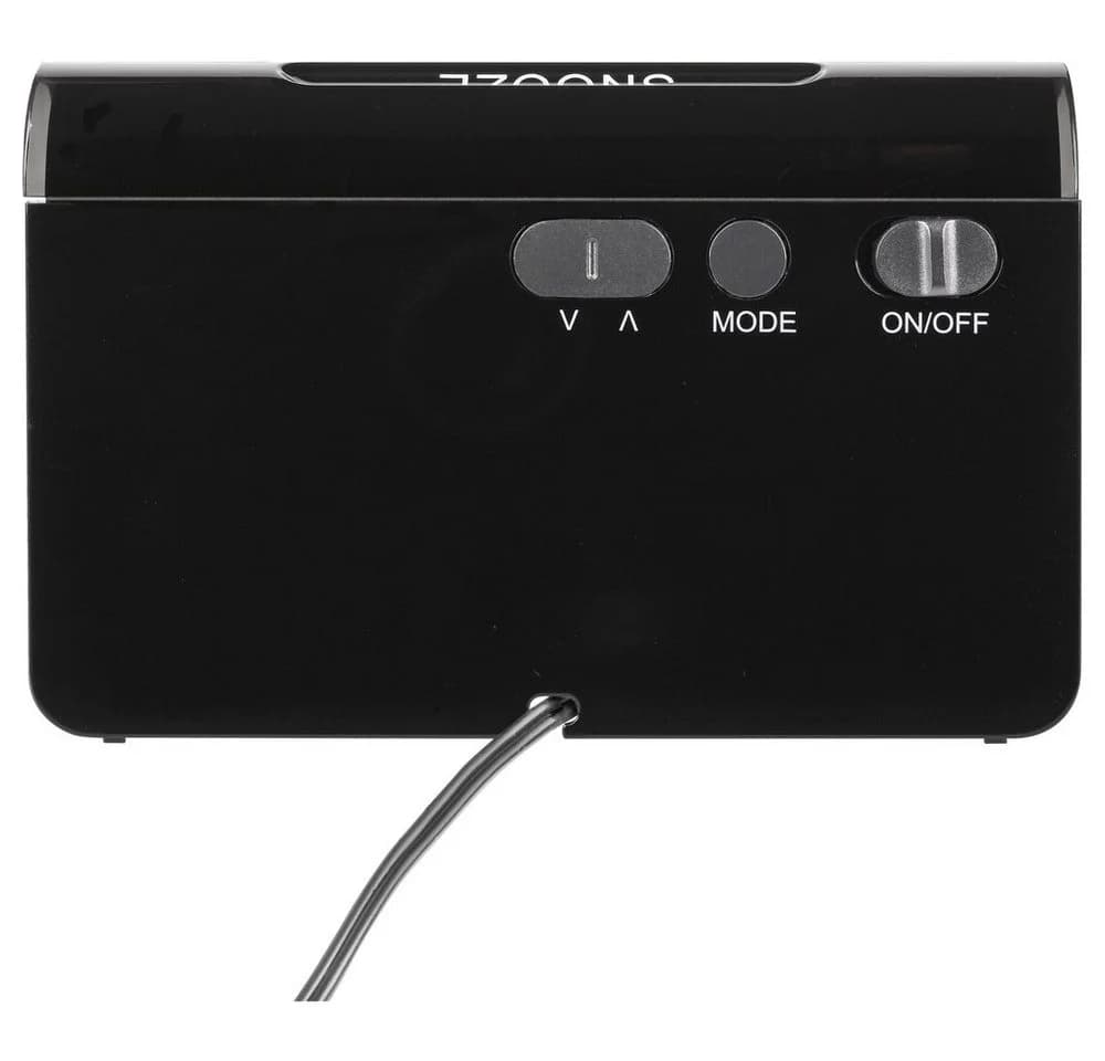TFA Dostmann Funkwecker ICON digital schwarz LED Leuchtziffern - Bild 5
