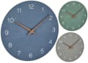 TFA Dostmann Wanduhr Analog Grau Walnuss-Holz Optike Bild 1