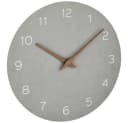 TFA Dostmann Wanduhr Analog Grau Walnuss-Holz Optike Bild 3
