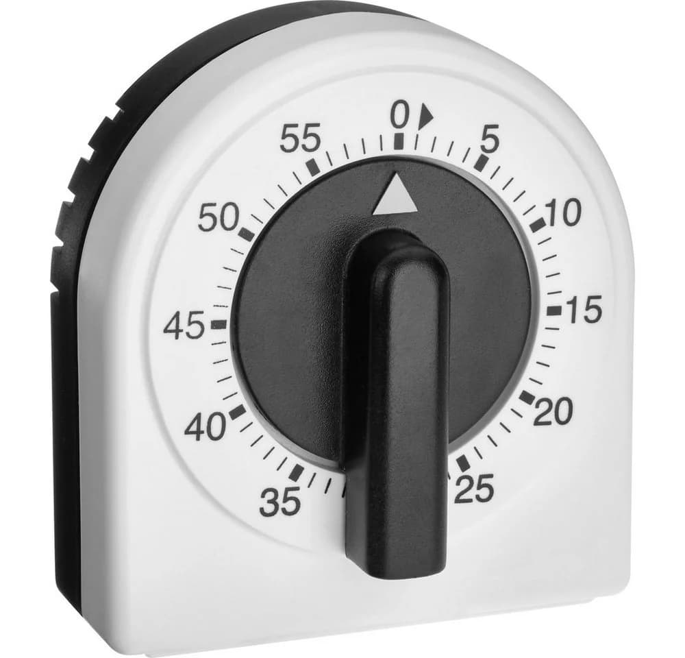 TFA Dostmann Analoger Küchen-Timer Eieruhr Weiß-Schwarz - Bild 2