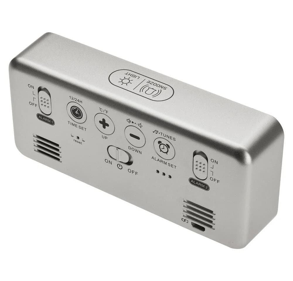 TFA Dostmann Digitaler Wecker mit 16 Wecktönen & USB-Akku - Bild 3