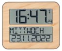 TFA Dostmann Funkwanduhr TimeLine Max Digitale Uhr Holz-Optik Bild 3