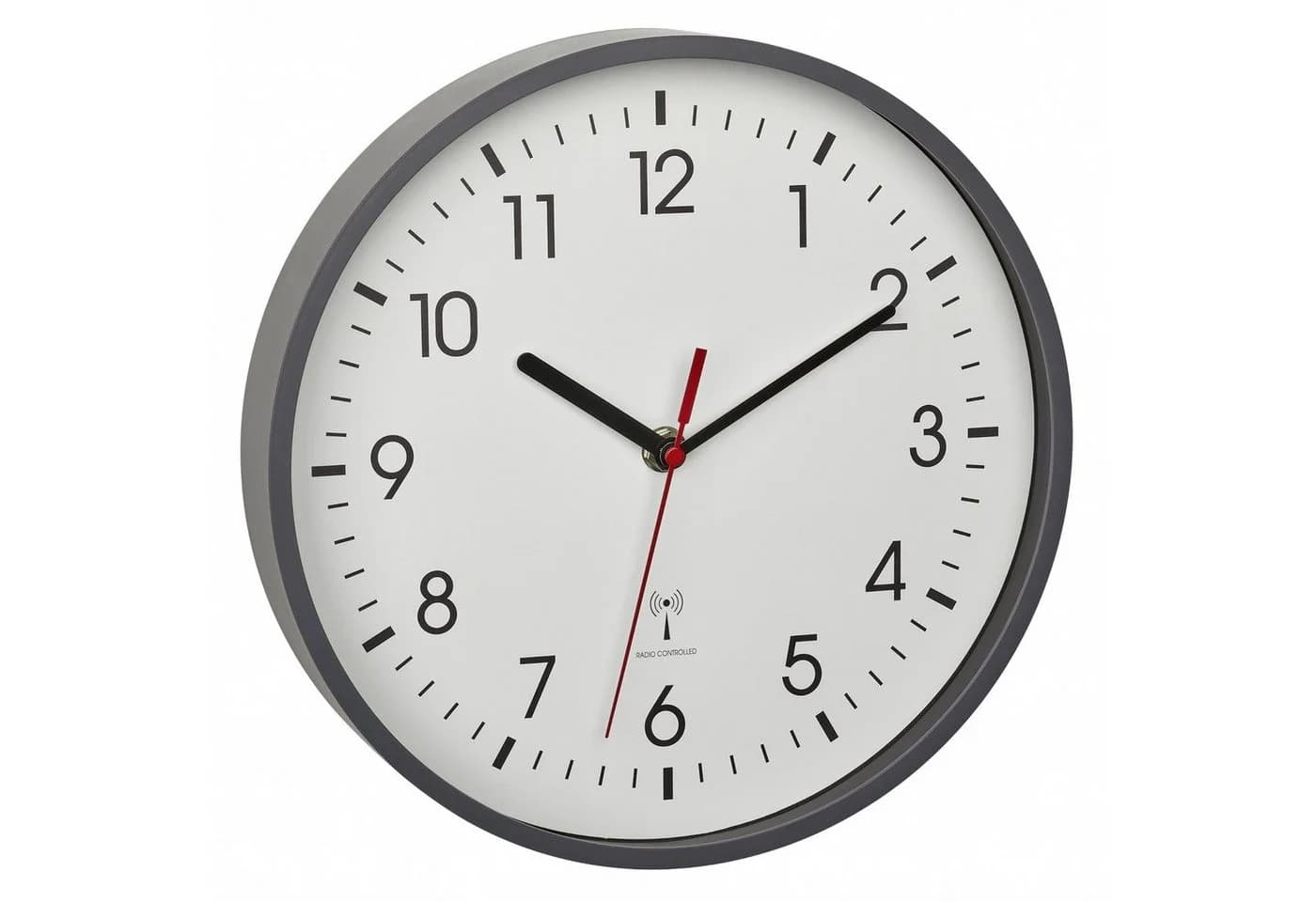 TFA Dostmann Funk-Wanduhr Grau Klassisch 245 mm - Bild 3