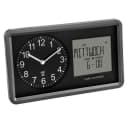 TFA Dostmann Wanduhr Analoge Funkuhr mit Kalender Bild 1