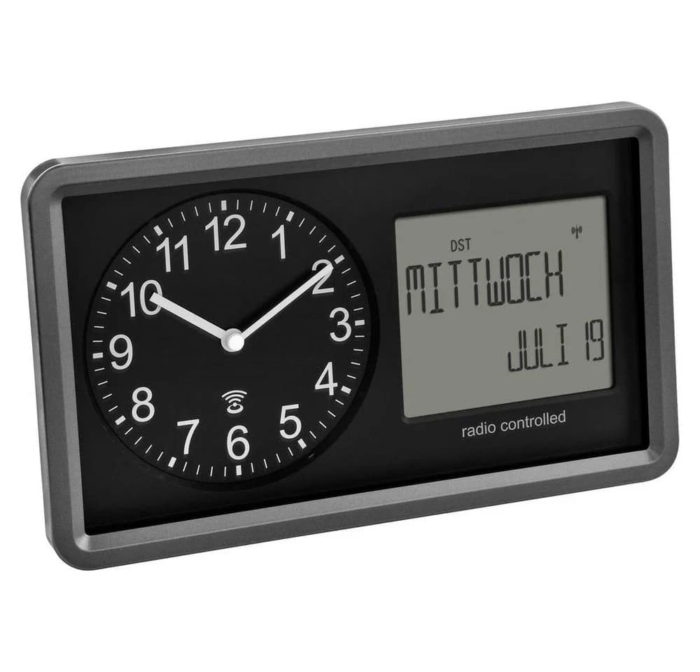 TFA Dostmann Wanduhr Analoge Funkuhr mit Kalender - Bild 2