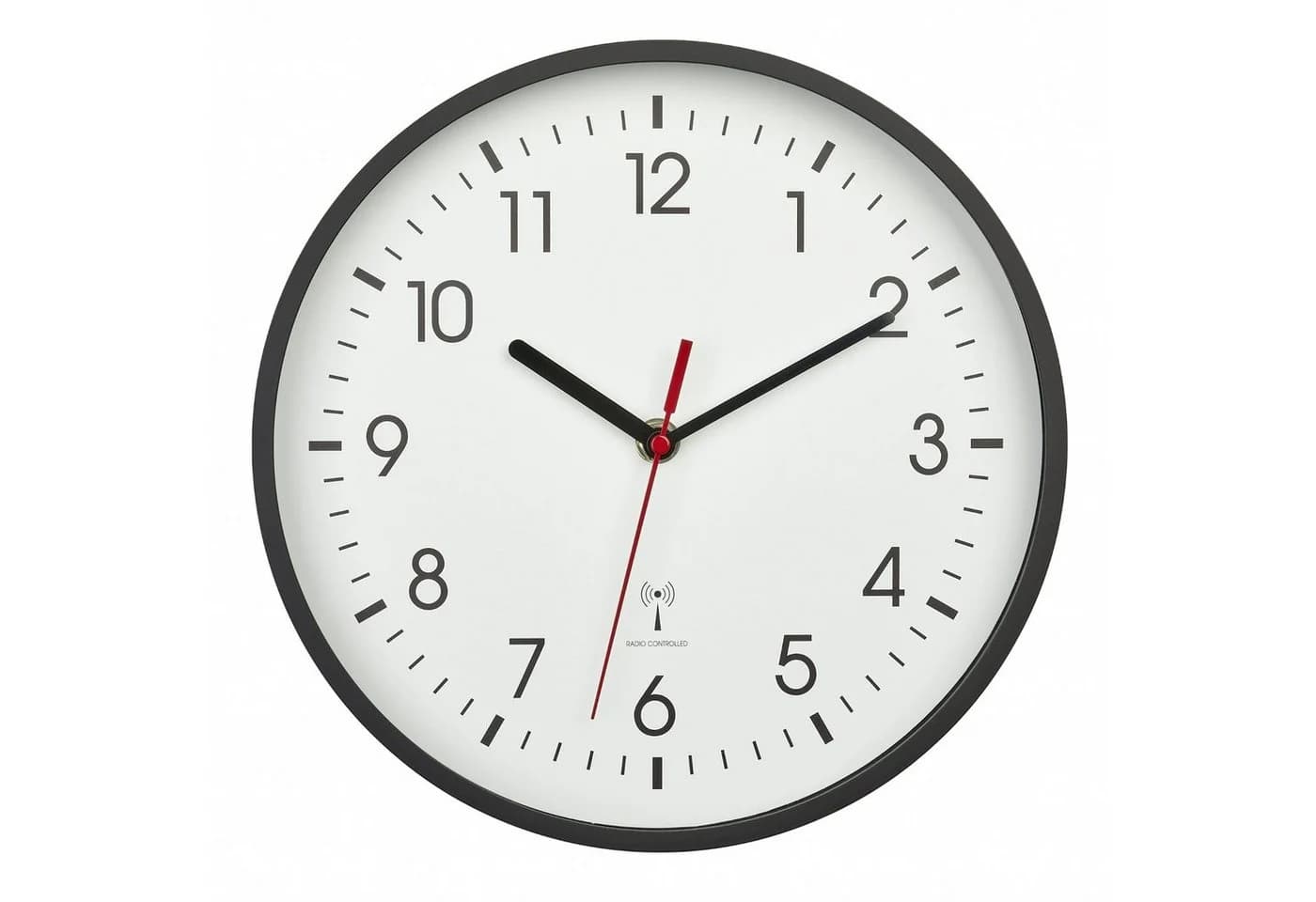 TFA Dostmann Funk-Wanduhr Grau 245 mm mit Sekundenzeiger - Bild 3