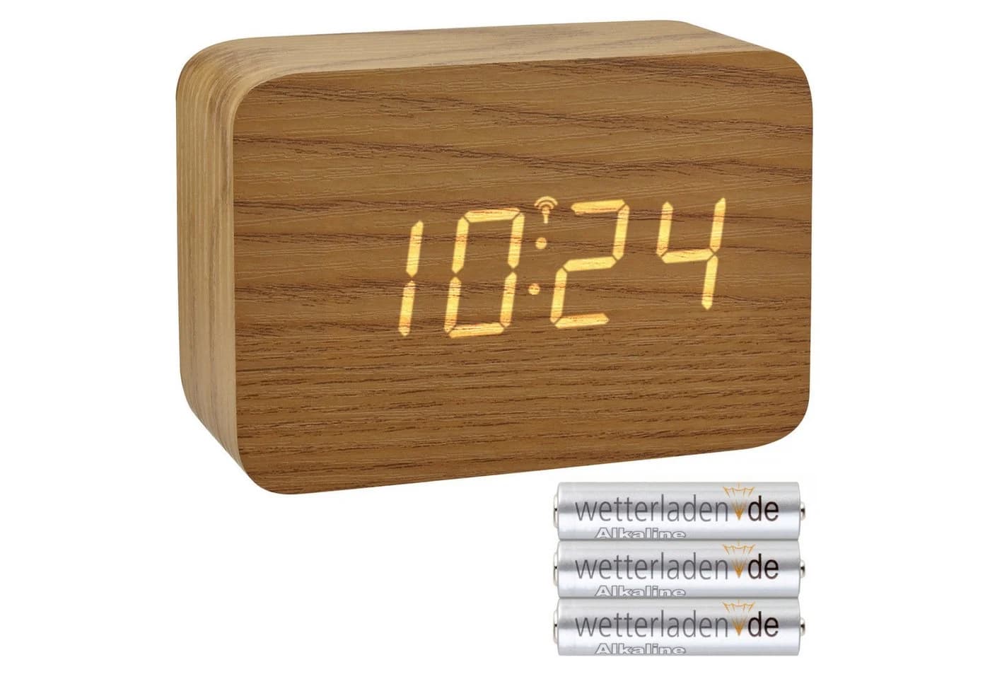 TFA Dostmann Funkwecker Clocco Holz-Optik Braun DCF 77 - Bild 2