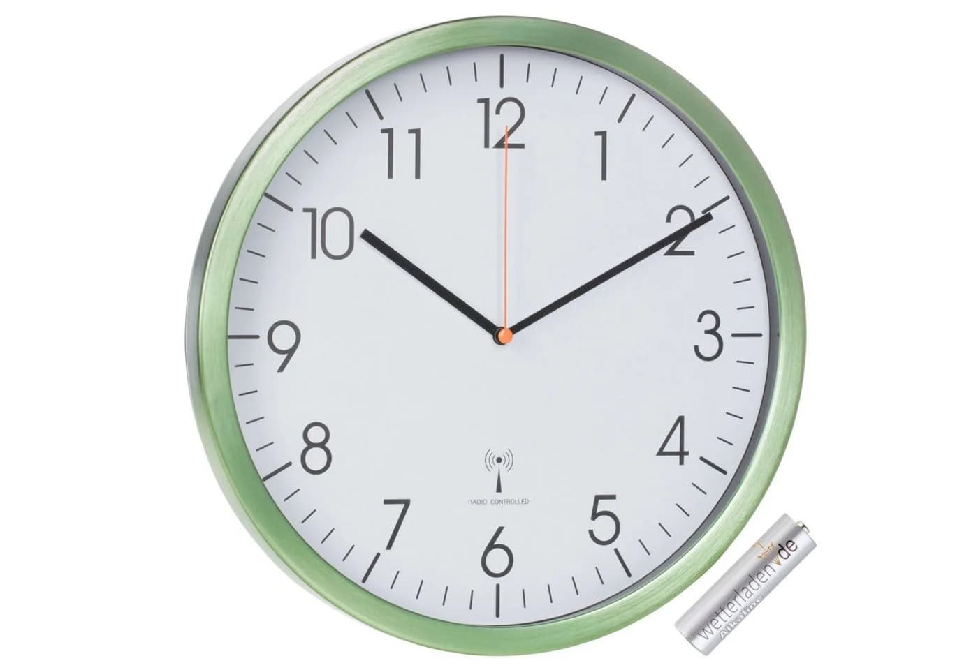 TFA Dostmann Funkwanduhr 60.3517 mit mattem Alurahmen und Sweep-Uhrwerk - Bild 2