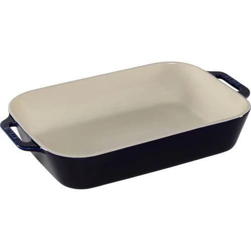 Staub Auflaufform Keramik Dunkelblau 34x24x7.6