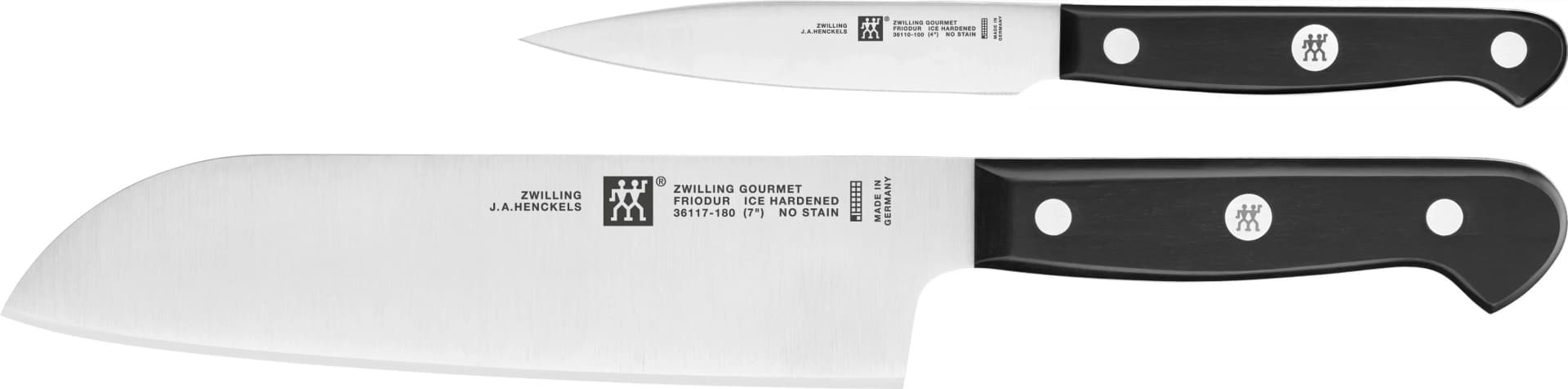 ZWILLING Gourmet Messerset 2-tlg. Schwarz/Silber Stahl