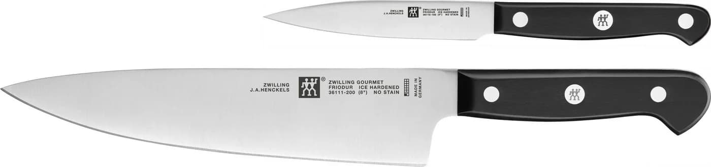 Zwilling Gourmet Messer-Set 2-tlg. Schwarz/Silber Eisgehärtet - Bild 2