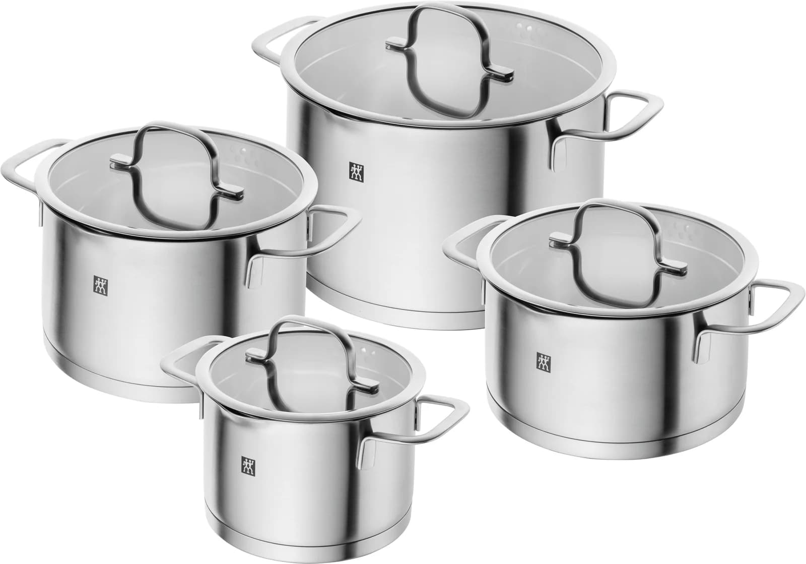ZWILLING TrueFlow Topf-Set 4-tlg. Edelstahl 18/10 Silber