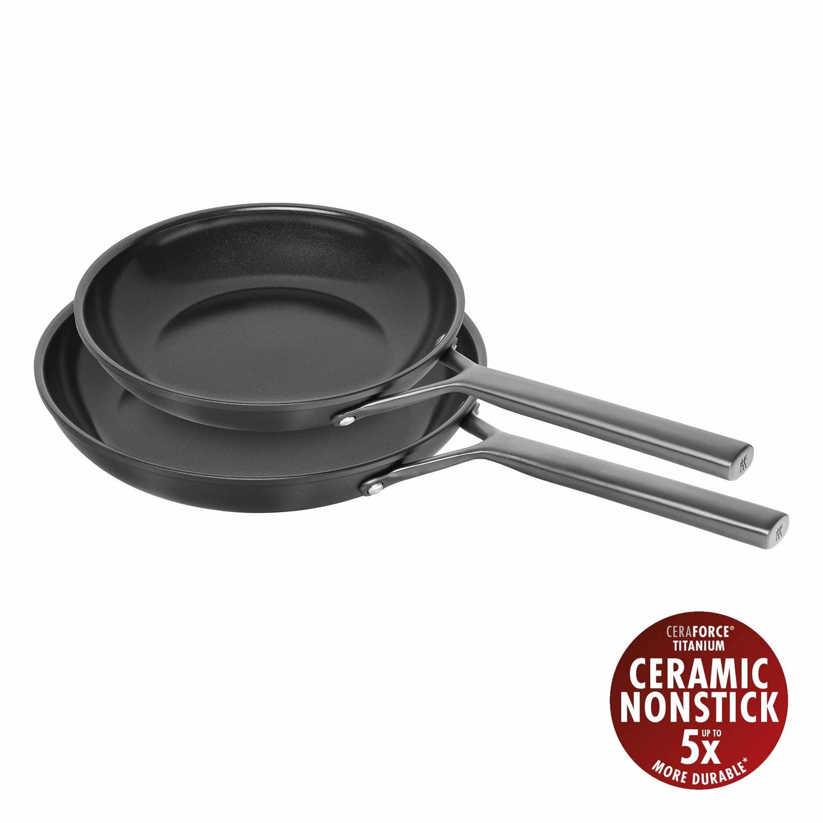 ZWILLING Milano Bratpfannenset 2-tlg. Aluminium Schwarz CERAFORCE TITANIUM