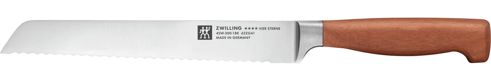 ZWILLING VIER STERNE Brotmesser 20 cm Wellenschliff Kotibé