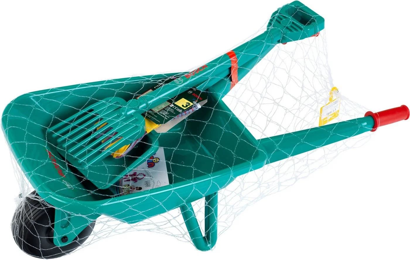 Bosch Kinder-Gartenset KLEIN 4-teilig Grün mit Schubkarre